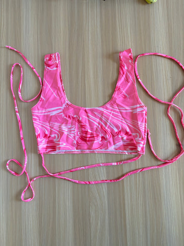 Pink Bikini Top Size 10