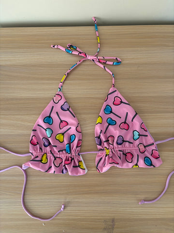 Pink Candy Bikini Top Size 10