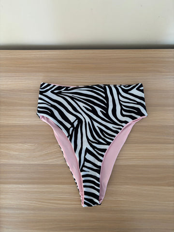 Zebra High Waisted Bottoms Size 8