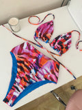 Multi Tiger Bikini Set