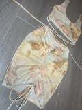 Marble Top & Skirt Set